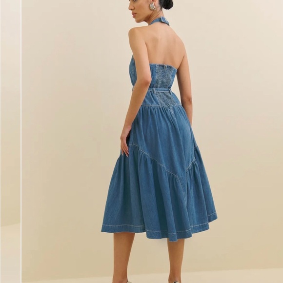 Reformation Lilith Denim Midi Dress - Picture 4 of 6